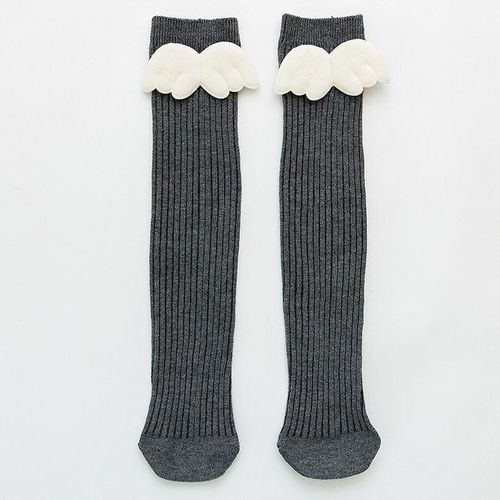 Boys Angel Socks Long Girls Toddlers Cute Soft Wing Kids