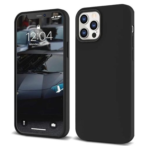 Universal Iphone 11 Pro Luxury Soft Rubber Liquid Silicone Skin Touch Feel Cover Case Black