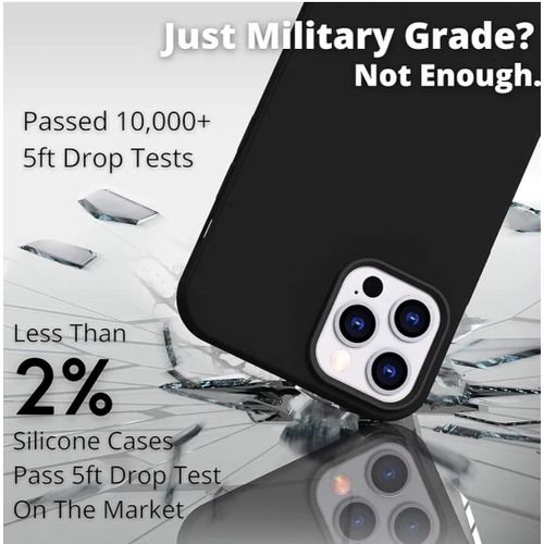 Universal Iphone 11 Pro Luxury Soft Rubber Liquid Silicone Skin Touch Feel Cover Case Black