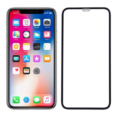 IPhone X, XR, XS, XS Max Full Glue Edge To Edge Tempered Glass Screen Protector-Black