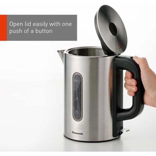 Panasonic 1.7L Capacity Cordless Concealed Stainless-Steel Kettle NCK301- Silver