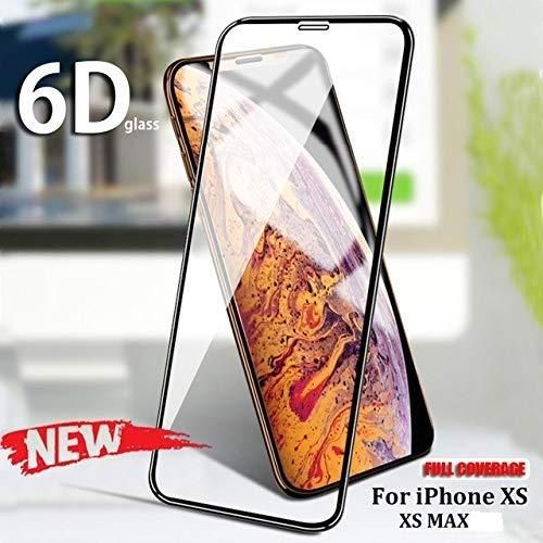 IPhone X, XR, XS, XS Max Full Glue Edge To Edge Tempered Glass Screen Protector-Black