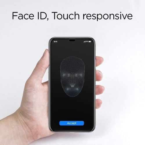 IPhone X, XR, XS, XS Max Full Glue Edge To Edge Tempered Glass Screen Protector-Black
