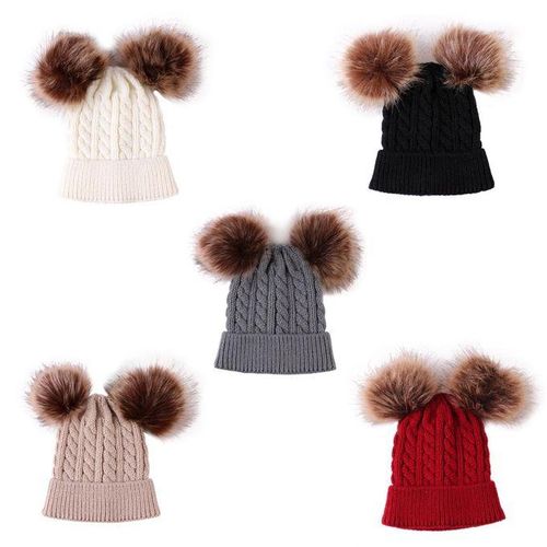 Baby Large Hat 0- Cable Knit Knitted Beanie White