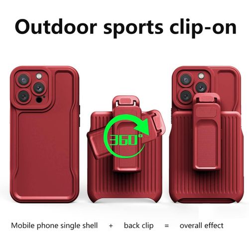 iPhone 15 Pro Max Case with Kickstand Belt Clip Holster Cover, iPhone 15 Pro Max Phone Case, Heavy Duty 3 Layers Shockproof Full Body Rugged Hybrid Case for iPhone 15 Pro Max 6.7