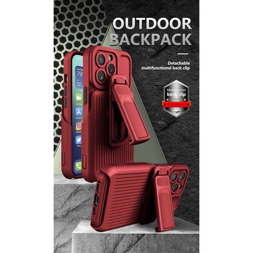iPhone 15 Pro Max Case with Kickstand Belt Clip Holster Cover, iPhone 15 Pro Max Phone Case, Heavy Duty 3 Layers Shockproof Full Body Rugged Hybrid Case for iPhone 15 Pro Max 6.7