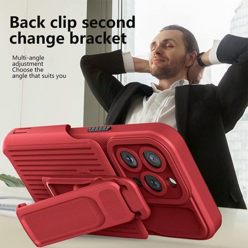 iPhone 15 Pro Max Case with Kickstand Belt Clip Holster Cover, iPhone 15 Pro Max Phone Case, Heavy Duty 3 Layers Shockproof Full Body Rugged Hybrid Case for iPhone 15 Pro Max 6.7