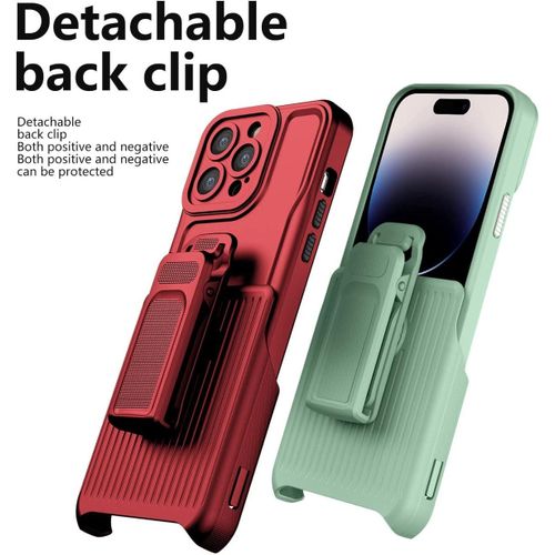 iPhone 15 Pro Max Case with Kickstand Belt Clip Holster Cover, iPhone 15 Pro Max Phone Case, Heavy Duty 3 Layers Shockproof Full Body Rugged Hybrid Case for iPhone 15 Pro Max 6.7