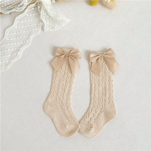 Sock Knee Bow Girls Baby Socks Long Toddlers Kids Brand New