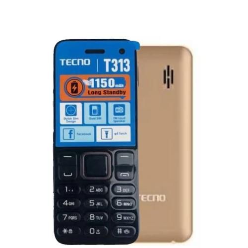Tecno T313 Dual SIM 1.77&rdquo; 1150mAh - Champagne Gold (1 YR WRTY)
