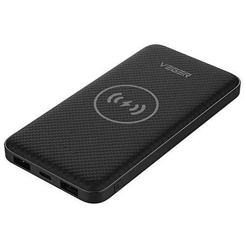 VEGER Wireless Charging Power Bank 20000mAh - Black