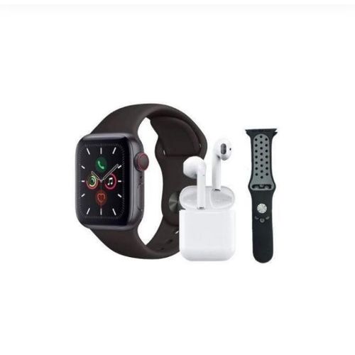 Smart watch  and free Gift Airpods in and 2hand bands-black