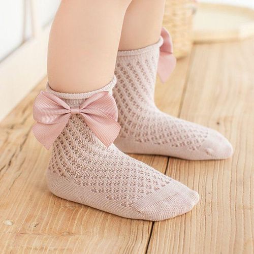 Toddler Girls Kids Solid Princess Socks Cute Spainish Big