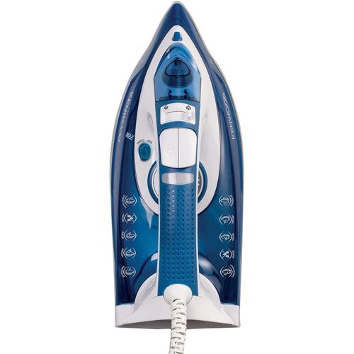 Kenwood 2600W Steam Iron With Ceramic Plate Steam Bur.st, Spray STP75 - White/ Blue.