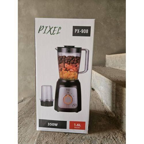 Pixel  1.6L 300w Unbreakable Blender 3Speed With Grinder- Grey