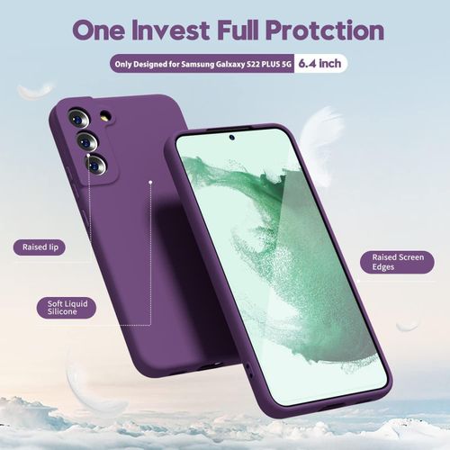 Samsung Galaxy S22, S22 Plus, S22 Ultra Silicone Phone Cover With Soft Finish - Orchid Purple