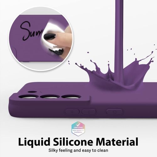 Samsung Galaxy S22, S22 Plus, S22 Ultra Silicone Phone Cover With Soft Finish - Orchid Purple