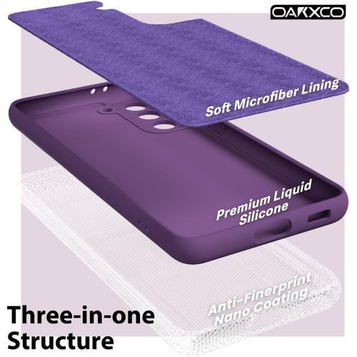 Samsung Galaxy S22, S22 Plus, S22 Ultra Silicone Phone Cover With Soft Finish - Orchid Purple