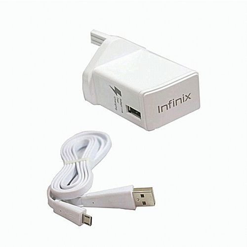 Infinix Usb Cable Plug Charger  - White