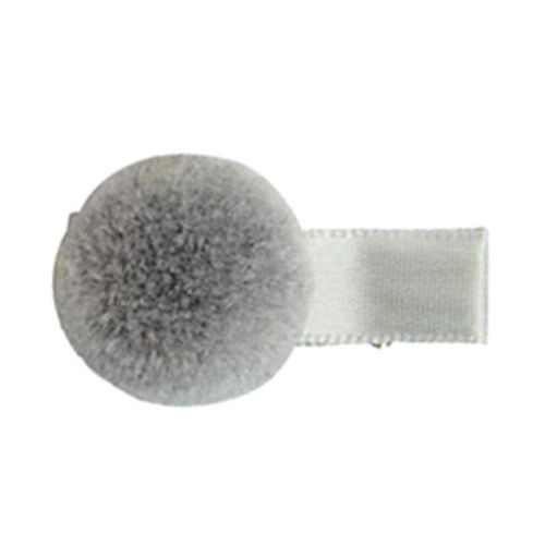 Hair Ball Hairpin Lovely Plush Hair  Headdress For All Age, , Grey