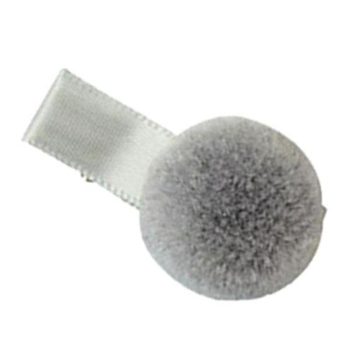 Hair Ball Hairpin Lovely Plush Hair  Headdress For All Age, , Grey