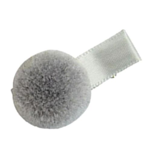 Hair Ball Hairpin Lovely Plush Hair  Headdress For All Age, , Grey