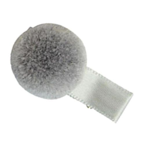 Hair Ball Hairpin Lovely Plush Hair  Headdress For All Age, , Grey