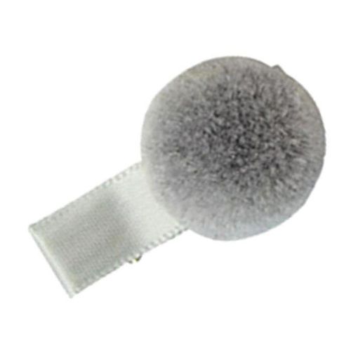 Hair Ball Hairpin Lovely Plush Hair  Headdress For All Age, , Grey