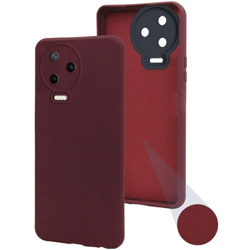 Infinix Note 10 11 12 30 I S 4G X68 Soft TPU Back Cover Shockproof Silicone Bumper Anti-Fingerprints Full-Body Protective Case Cover-Maroon