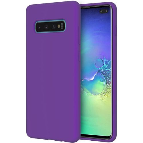 Samsung Galaxy S10e, S10, S10 Plus, S10 5G  Protective Liquid SIlicone Cover- Purple