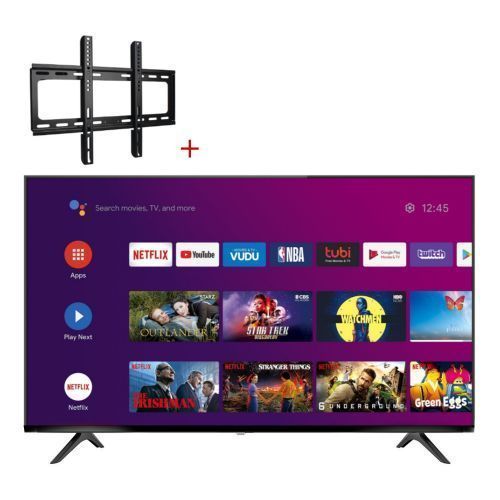 Smart Plus 40" Smart TV, Stream YouTube & Netflix + Free Wall Mount Bracket - Black