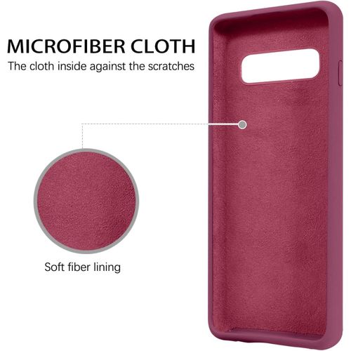 Samsung Galaxy S10e, S10, S10 Plus, S10 5G Silicone Case-Maroon