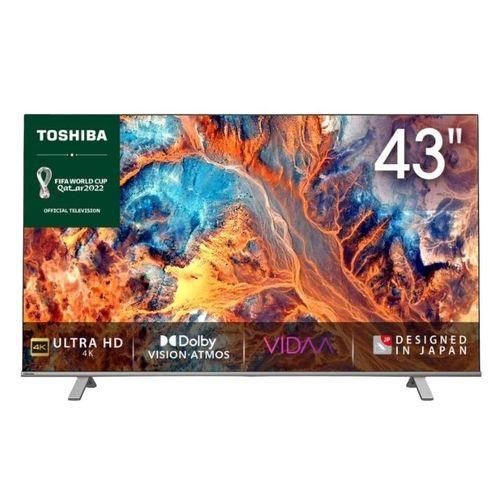 Toshiba 43" 4K UHD Smart LED TV With HDR & Dolby Atmos VIDAA TV, Bluetooth, HDMI, USB, Inbuilt Free To Air Decoder &ndash; Black