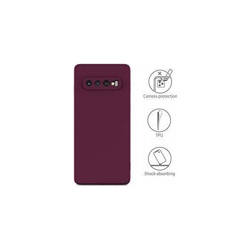 Samsung Galaxy S10e, S10, S10 Plus, S10 5G Silicone Case-Maroon