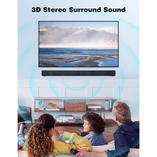 Saachi 42 Inches Smart Television Set With Free Soundbar With Clear Sound-Black