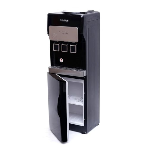 Blueflame Water Dispenser Hot Cold And Normal With Storage Cabinet - Black