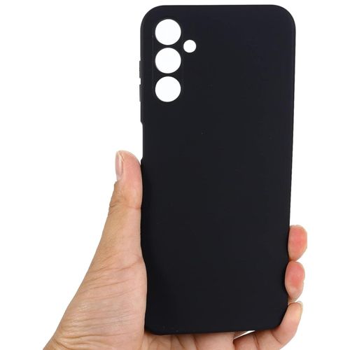 Samsung Galaxy A24 Luxury Soft Rubber Liquid Silicone Skin Touch Feel Cover Case Black