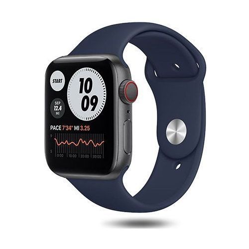Waterproof Smart Watch, Style: Sport Button Strap - Blue