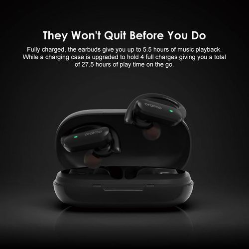 Oraimo SportBuds True Wireless Sport Earbuds -Black
