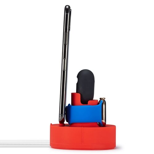3 in 1 Mobile Phone Charging Stand Base for iPhones & Apple Watch Series & AirPods(Green)