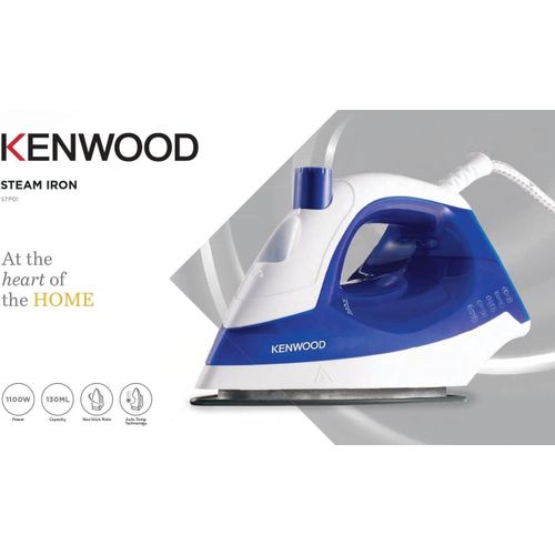 Kenwood Steam Iron 1100W With Spray - STP01- Blue.(1 YR WRTY)