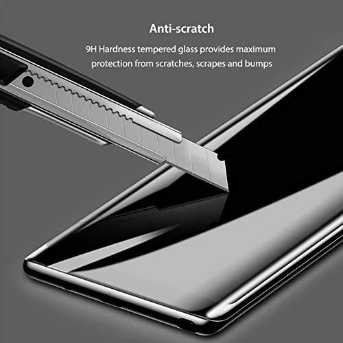 Samsung Galaxy S10e, S10, S10 Plus, S10 5G Tempered Glass Full Glue Screen Protector Full Screen Coverage Edge To Edge UV Tempered Glass With Unbreakable Flexible Protector Back Guard-Black