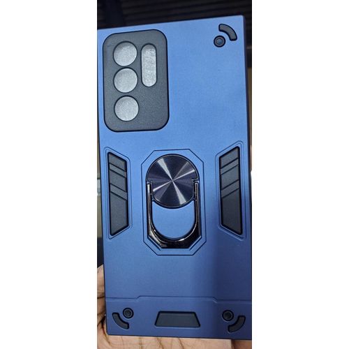 Samsung Galaxy Note 10, Note 10 Plus, Note 20, Note 20 Plus Ultra Case,  With Military-Grade Metal Ring Holder Stand Drop Tested Shockproof Cover Case -Blue