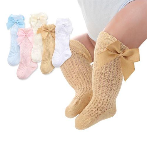 Big Long Bow Knee 2021 Socks Toddlers Soft Kids Girls High