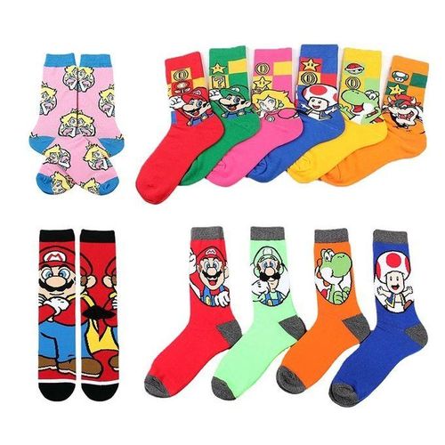 Super Yoshi Socks Mario Odyssey Bros Anime Princess New
