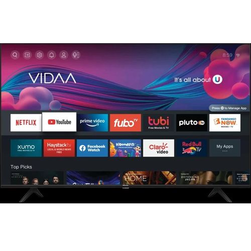 Hisense 55 Inch 4K Ultra HD Smart TV with Built-in WIFI - Black
