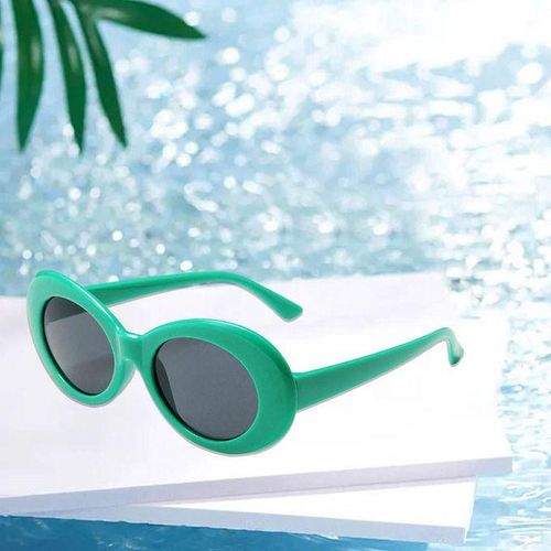 Sunglass Lens Thick Frame Glasses For Fashion Outfits Lake Green Gray