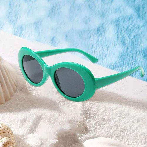 Sunglass Lens Thick Frame Glasses For Fashion Outfits Lake Green Gray