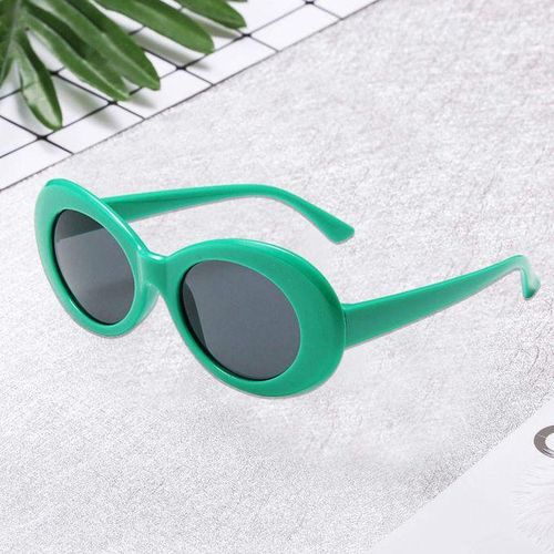 Sunglass Lens Thick Frame Glasses For Fashion Outfits Lake Green Gray