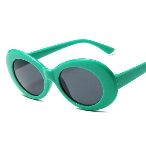 Sunglass Lens Thick Frame Glasses For Fashion Outfits Lake Green Gray
